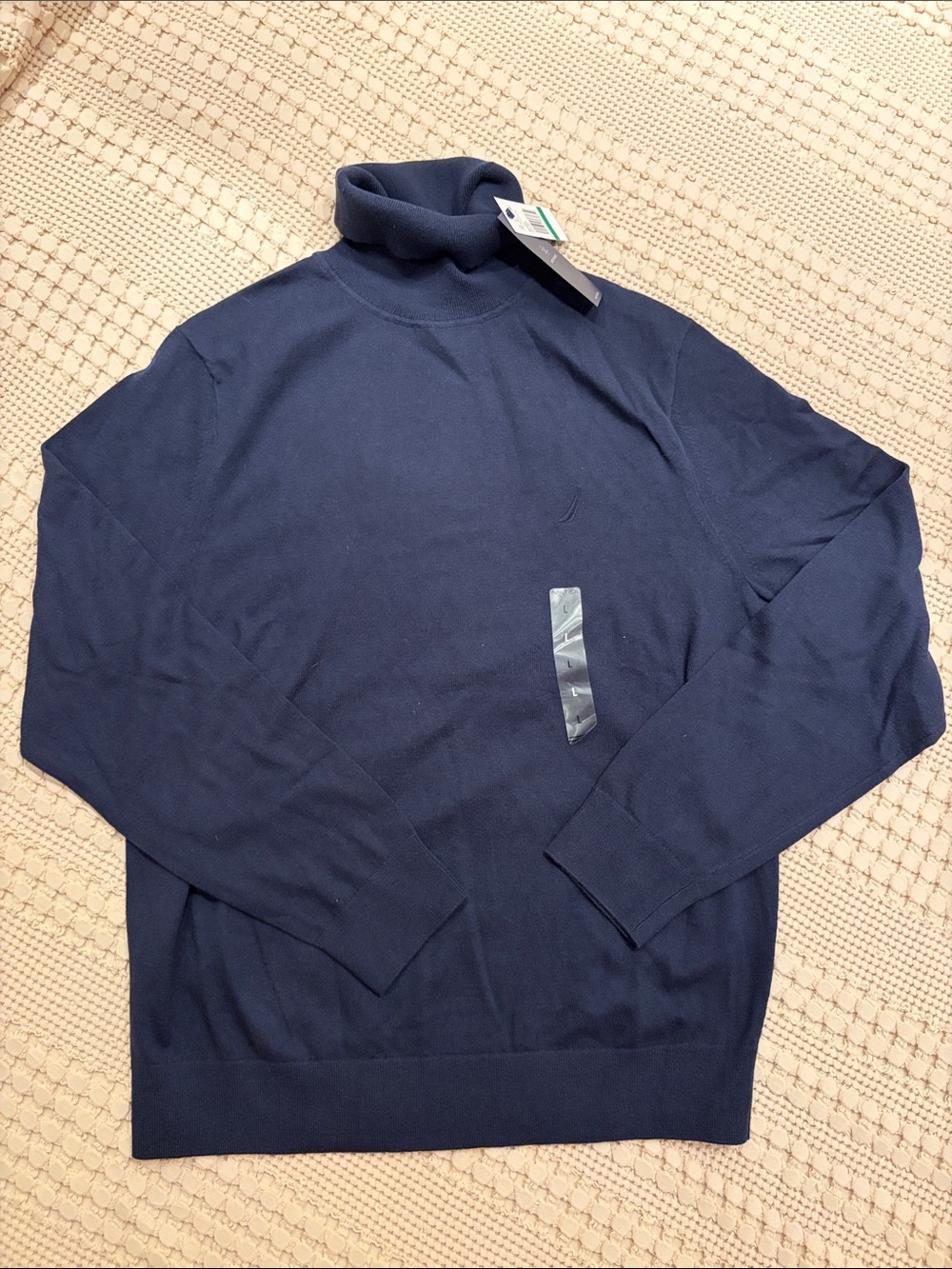 Nautica Men's Navy Turtleneck Sweater New Size L